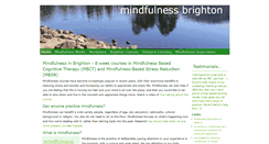 Desktop Screenshot of mindfulnessbrighton.co.uk