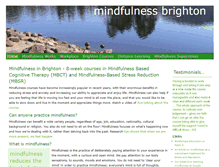 Tablet Screenshot of mindfulnessbrighton.co.uk